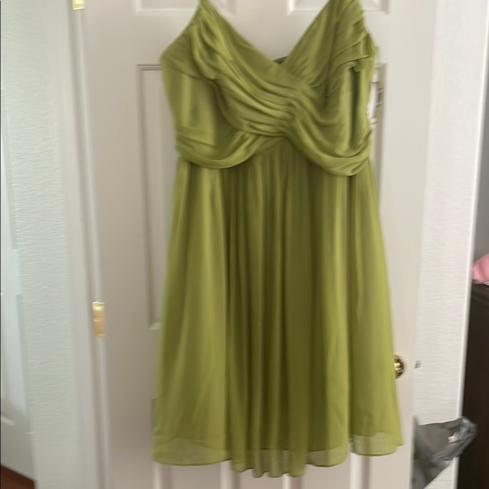 London Times Green Sweetheart Sundress Midi